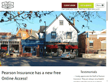 Tablet Screenshot of pearsoninsurance.ca